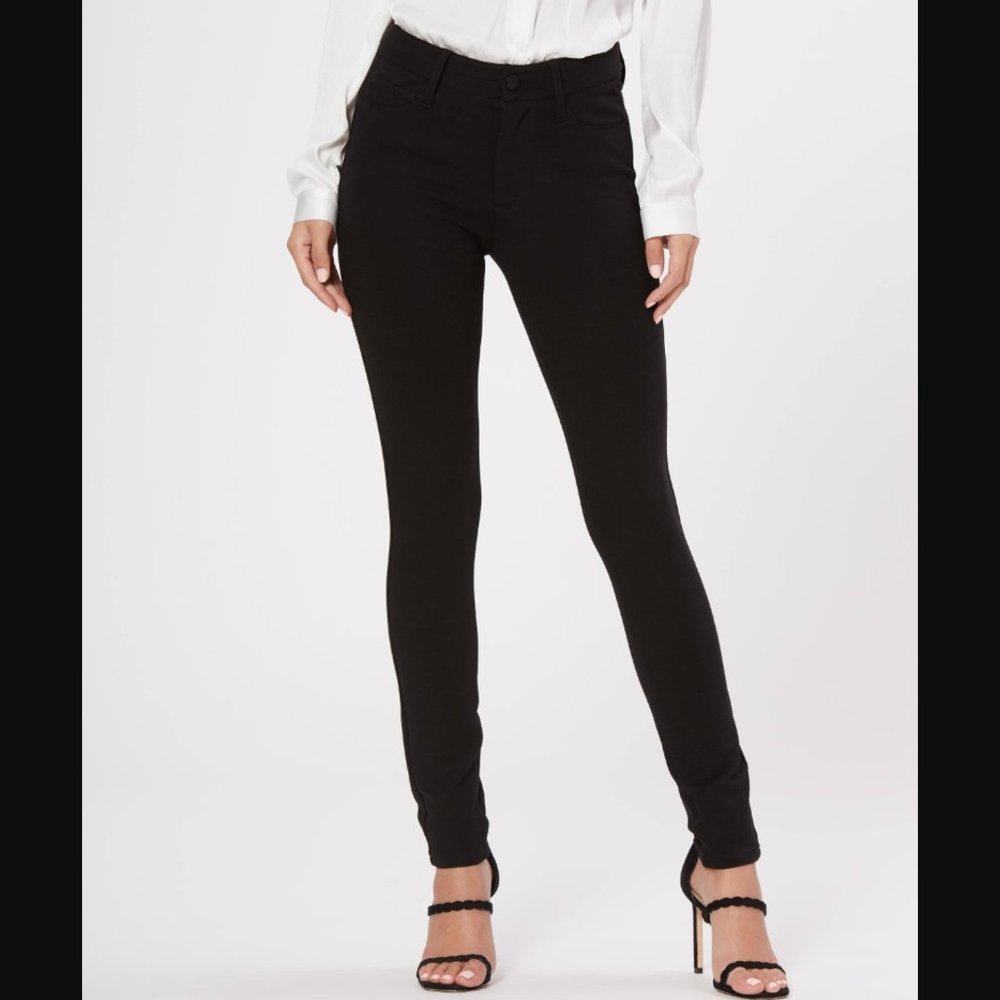 Paige Ponte Pants Skinny Jeans - Black (27)